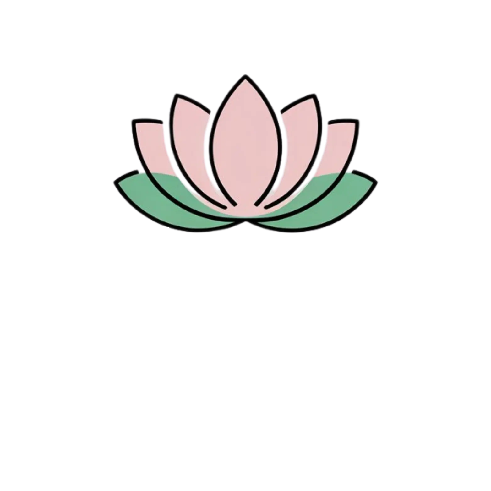 lotus Logo of Retreat Inn Kerala Ayurveda and Yoga Resort. The Logo consist of Lotus placed on a yoga mat and Tibetan healing bowl kept on the right hand side.
